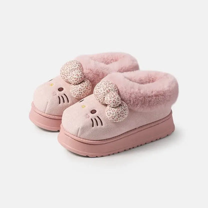 Comfy Hello KT Fur Boots