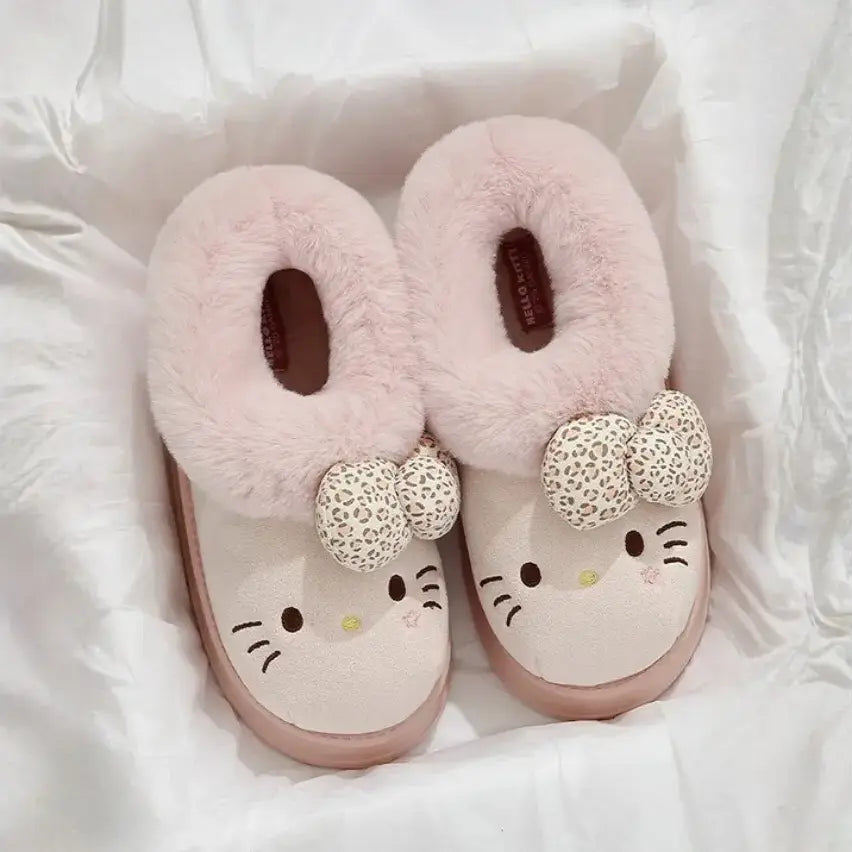 Comfy Hello KT Fur Boots