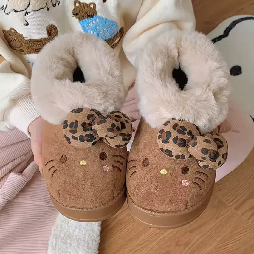 Comfy Hello KT Fur Boots