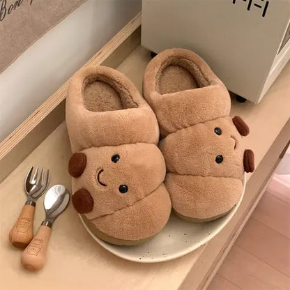 Comfy Croissant Unisex Slippers