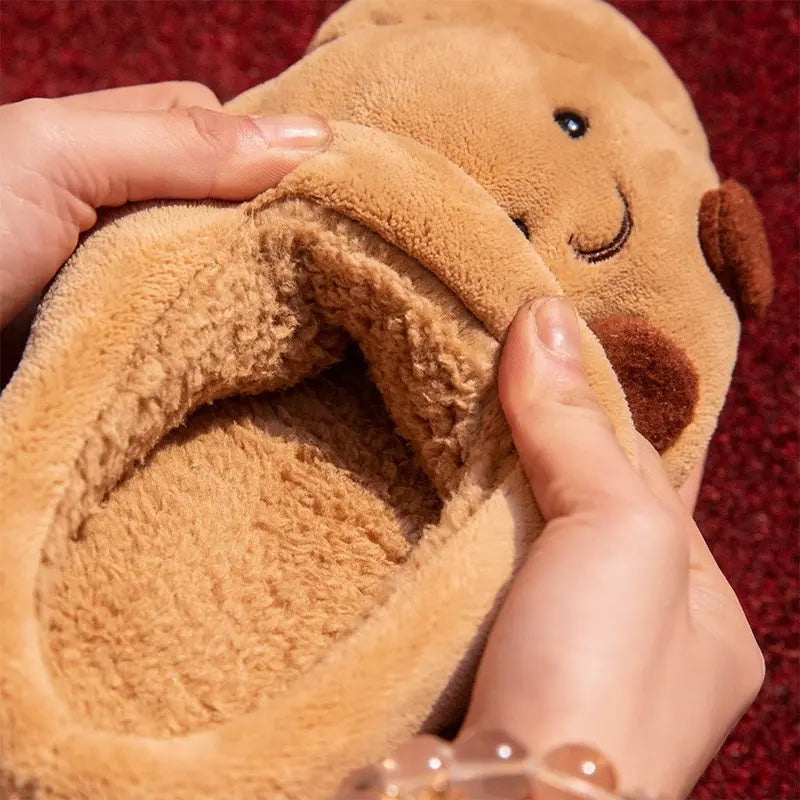 Comfy Croissant Unisex Slippers