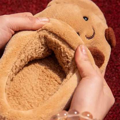 Comfy Croissant Unisex Slippers