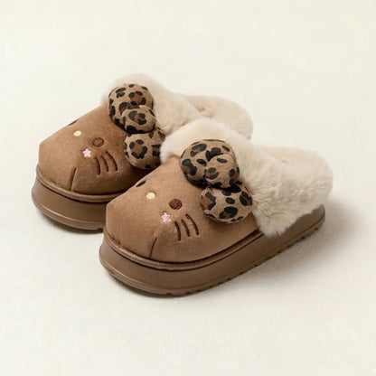 Comfy Hello KT Fur Slippers