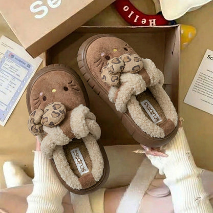 Comfy Hello KT Fur Slippers – Kids Sculptiss